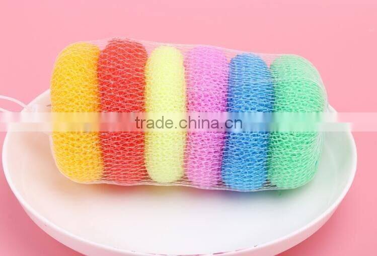 Household daily necessity products kitchen plastic mesh scourer