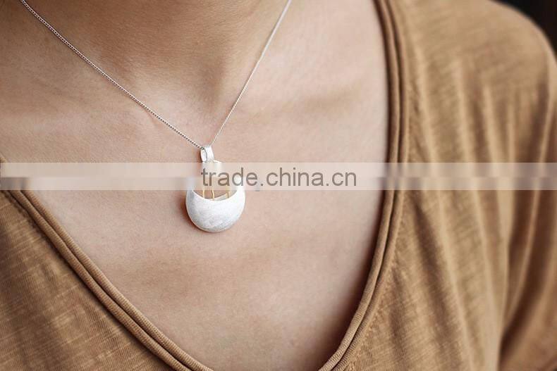 2016 Cute Plants 925 Sterling Silver Pendant for Women Silver Necklace Jewelry