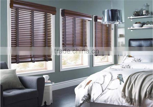 China supplier faux wood blinds wooden window blind