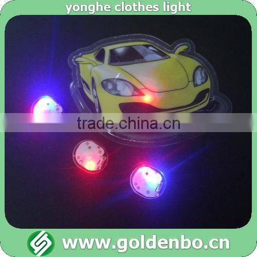 Cartoon car flashing PVC sticker for clothes