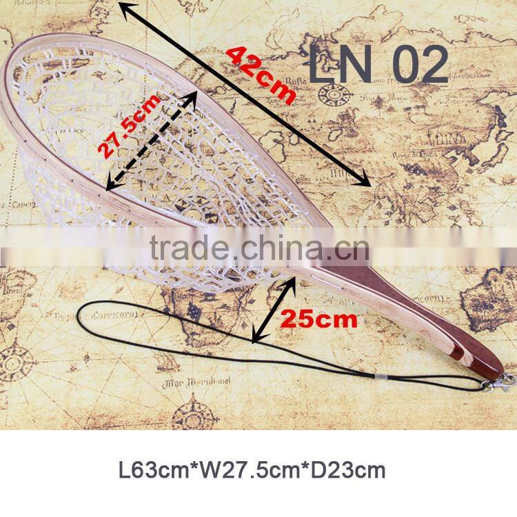 Landing net replacement bag Rubber mesh netting