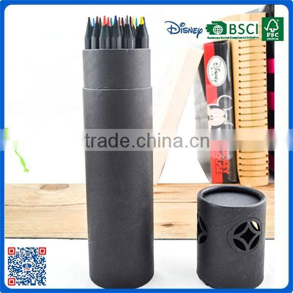 personalized black wooden color pencil for gift