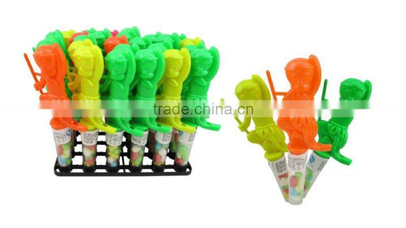 Cheap price sweets candy toy with tude plastic toy