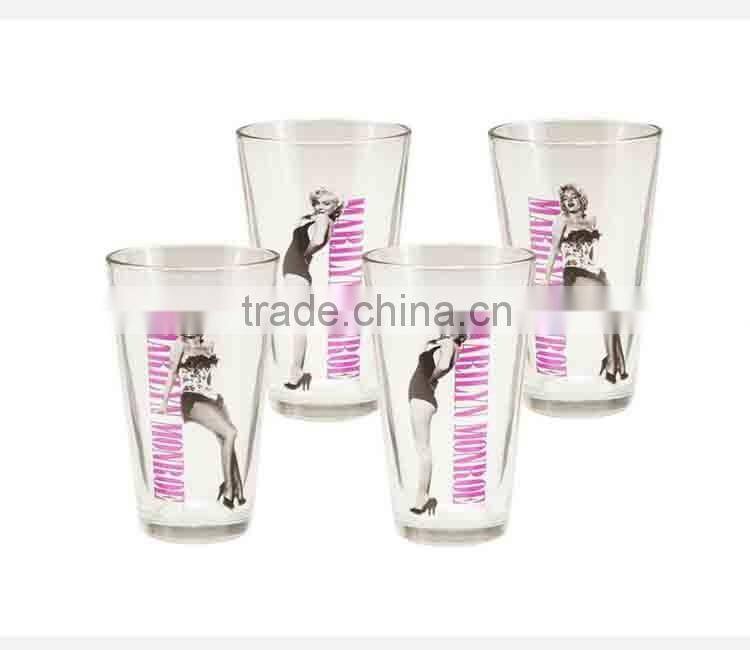 ARC International new design 16-Ounce printed Pub Beer Glass cup