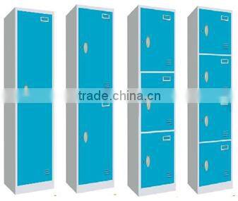 Single Column 4 Door Grey Steel Locker, School Clothes Closet