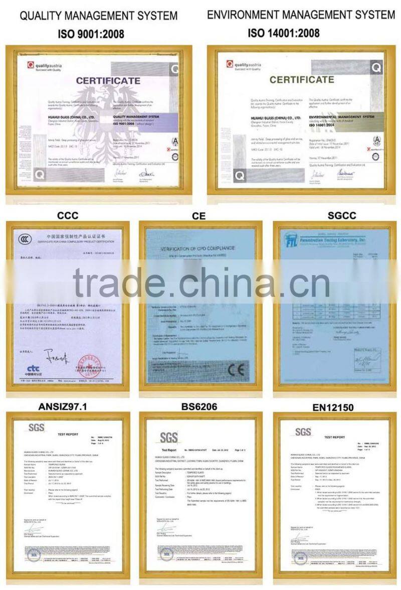 high quality 13.14mm clear laminated glass with AS/NZS 2208,ANSIZ97.1 EN12150