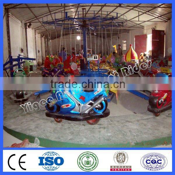 Thrill theme park ride motorbike racing