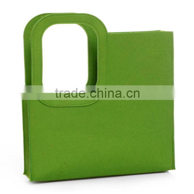 Alibaba of China wholesale lady felt shopping bag, multi color optional