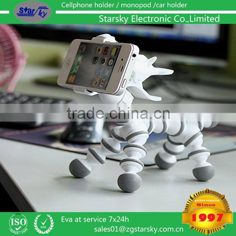 car phone holder Fashion Horse Style Tripod Holder Bracket Phone Holder + Camera Holder