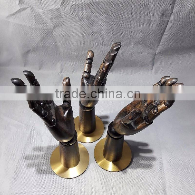 Kids wooden hand woman wooden hand male wooden hand male display hands