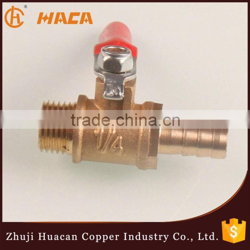 HOT! Brass Male Ball Valve With Nozzle
