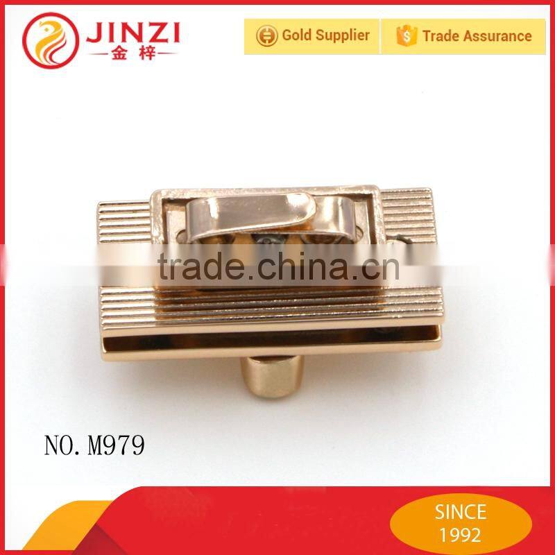 JINZI Metal handbag lock hardware high quality bag twist lock
