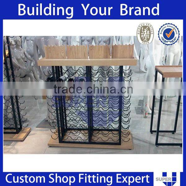 Tailor Made Best Quality Metal Wine Display Rack For Retail