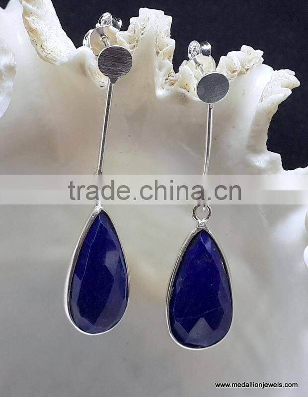 Amethyst Butterfly Shaped Cabochon 925 Sterling Silver Earrings, Fashionable Bezel Earrings, Designer 925 Silver Earrings