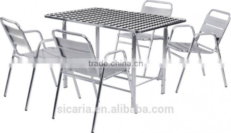 outdoor furniture metal dining table set