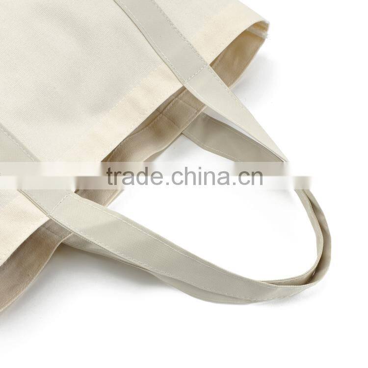 Wholesale grocery cheap logo fashionable canvas shopping bag