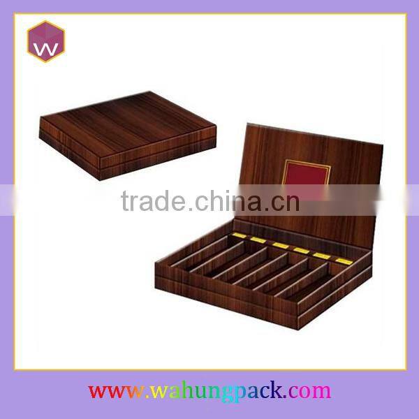 Customized Size Wooden Tea Packaging Box With Compartments WH-0381