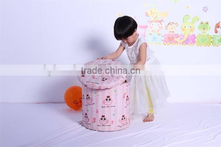Durable PVC Foldable Ottoman Storage