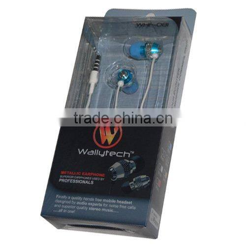 Wallytech Colorful Metal in-ear earphone