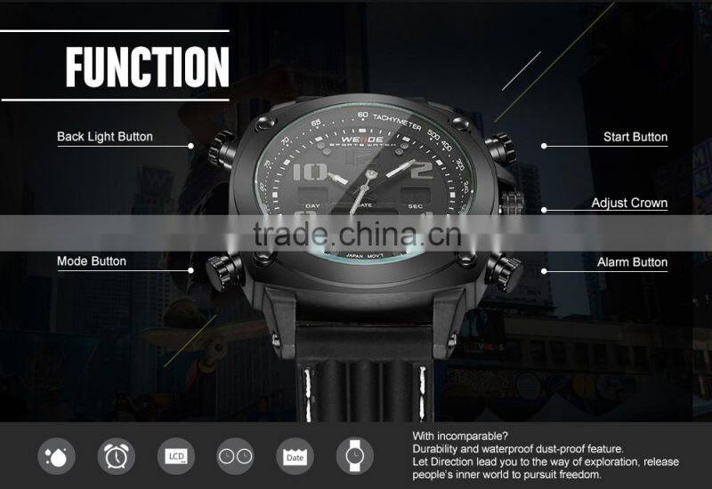 New arrival china suppliers weide watches men luxury LCD digital watch