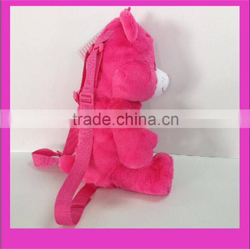 EN71,ASTM standard factory wholesale care bear plush backpack