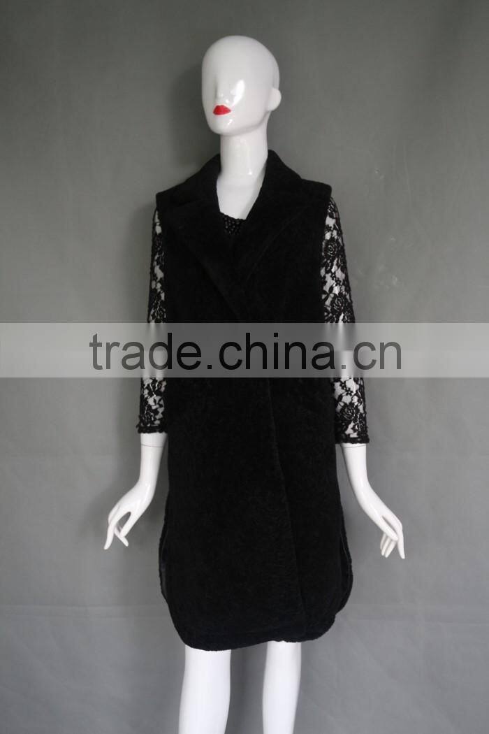 Mongolian Sheep Fur Overcoat Merino Sheep Fur Jacket Vogue Sheepskin Fur Coat For Women