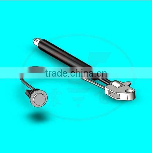 Adjustable gas strut with release system