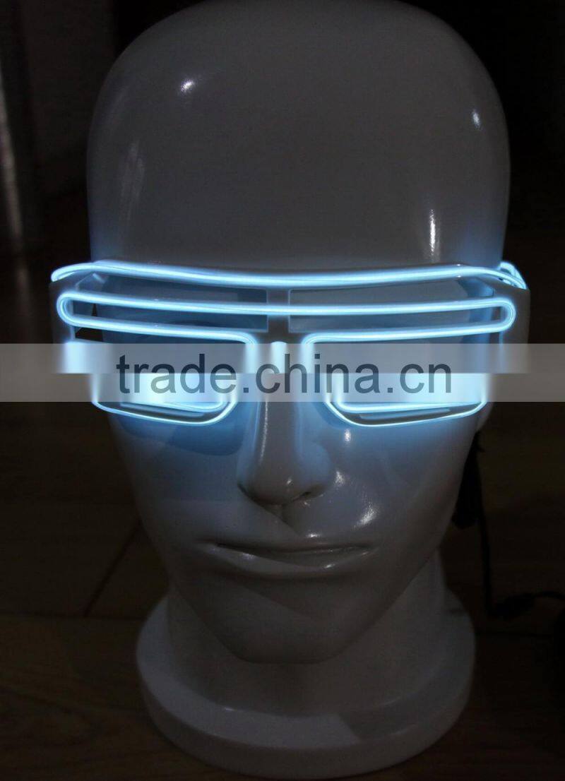 Yellow EL Shutter glasses / EL light Shutter glasses / EL Flashing Shutter glasses