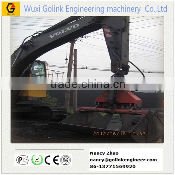 heavy capacity hydraulic clam disc grab for excavator /vessel