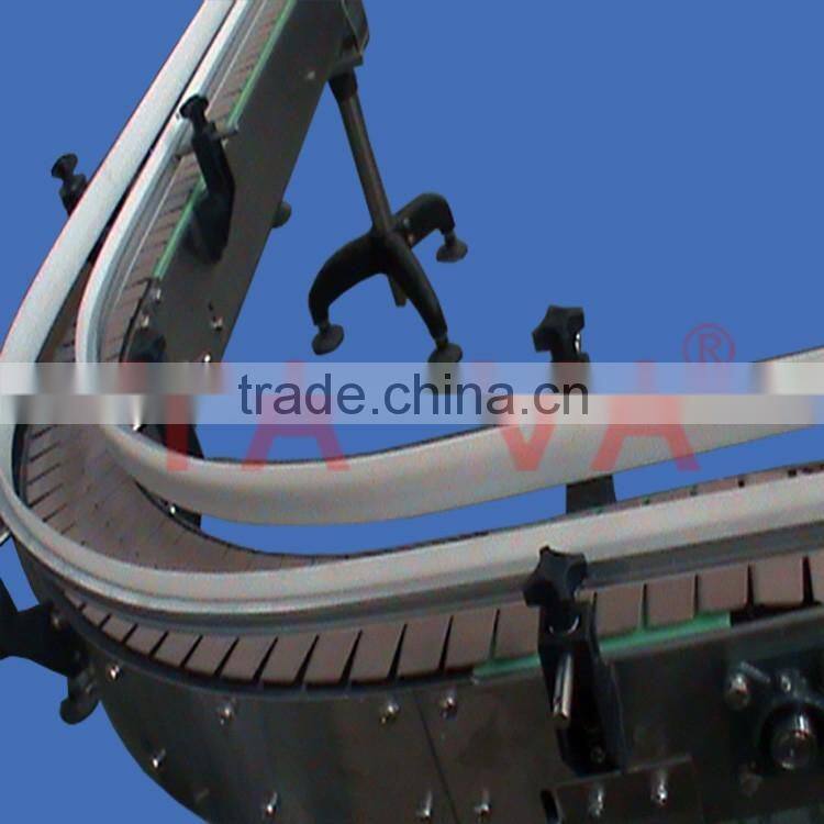 Soft drink transfer turning conveyor/curved chain conveyor