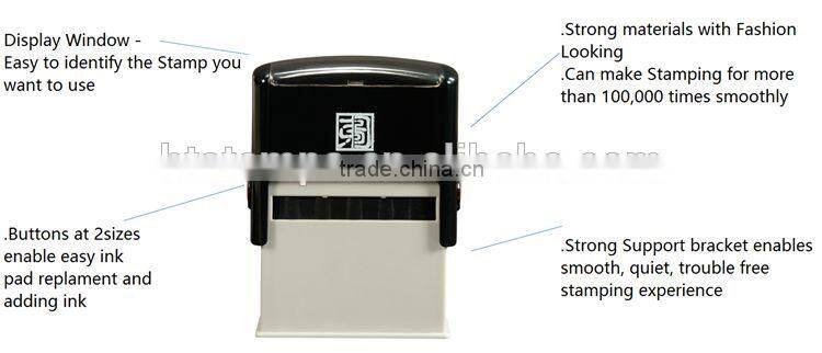 High Quality Size 41*24mm Epress Best Price Speed Rubber Self Inking Stamp