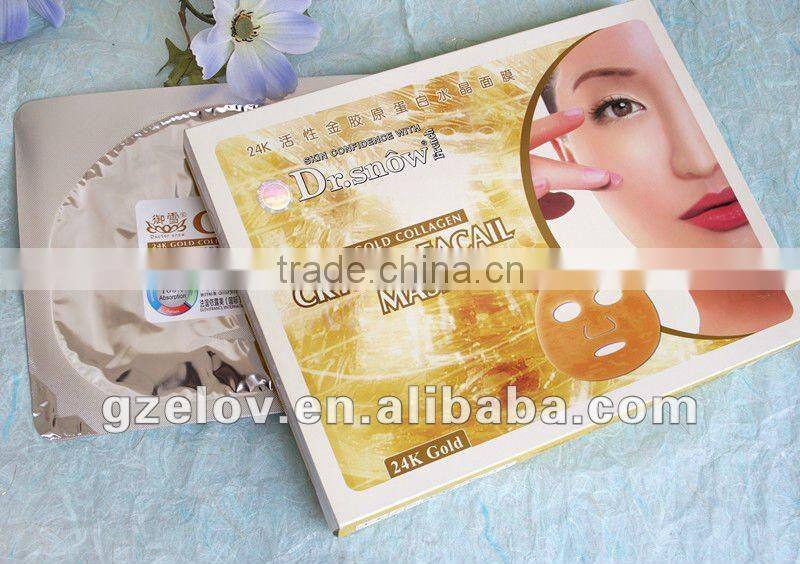 24k gold whitening crystal collagen face mask