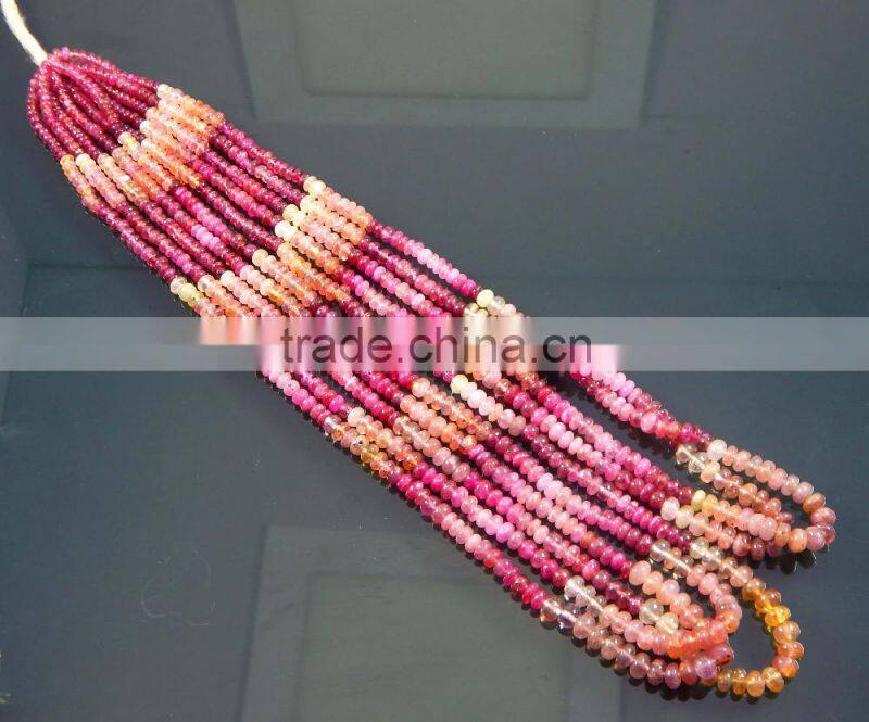 Natural Umba sapphire Rondelles Beads