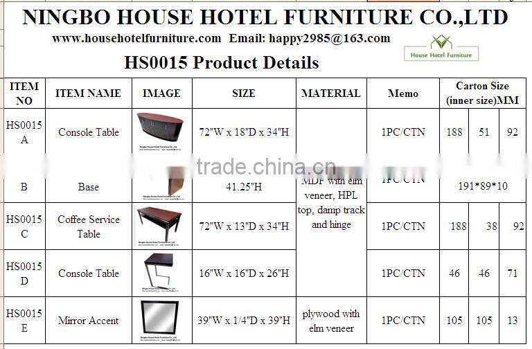 hotel furniture C table console table