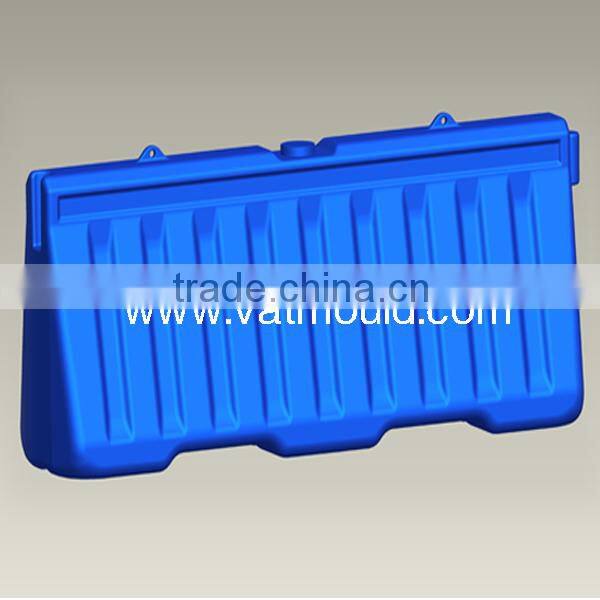 rotomolded HDPE plastic traffic/road barrier blow mold