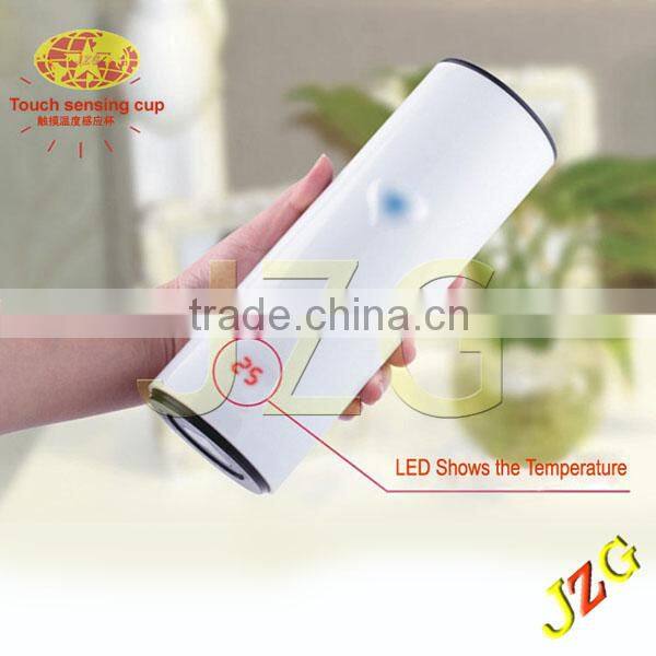 2016 Promotional gift Creative touch temperature sensitive color changing glass cup