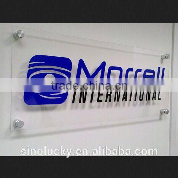 Custom led edge lit sign used in outdoor signage with 7 colors