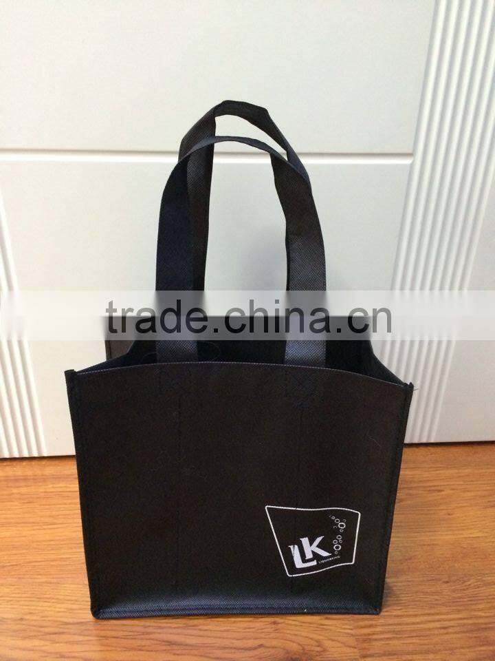 red design non woven wine bag
