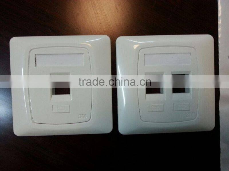 Latest network cat6 one port, dual port face plate/RJ45 faceplate