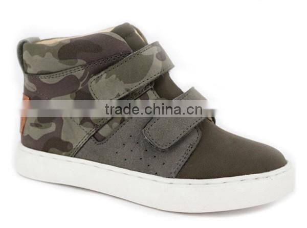 Choozii Newest Design Leather High Top Sneaker Boot for Girls