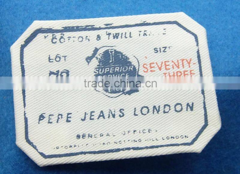 100 cotton main label