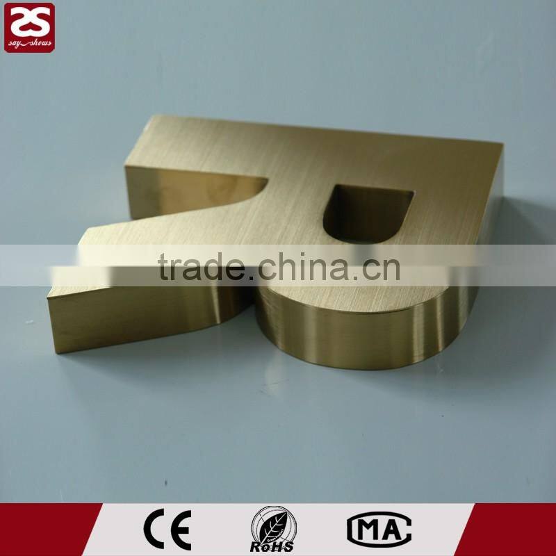 Cheap price building signs led 3d logo name