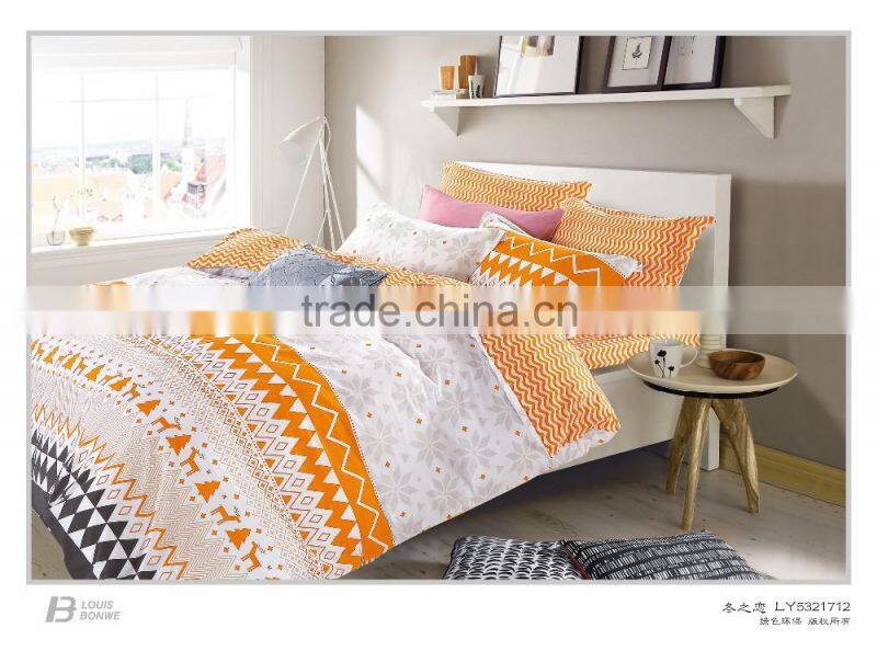 DUVET COVER PILLOWCASES QUILT BEDDING SET ORANGE COLOR BEDDING SET