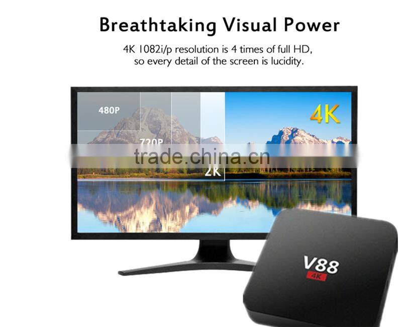 High Quality TOP V88 RK3229 1G 8G Android 5.1 TV Box