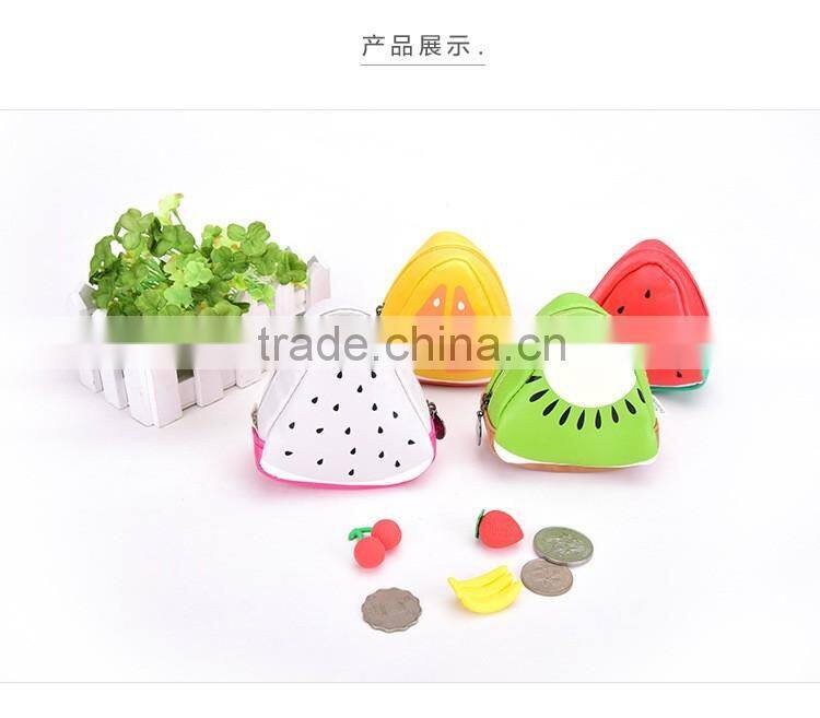 creative coin pouch PU fruit design lovely coin case small pouch
