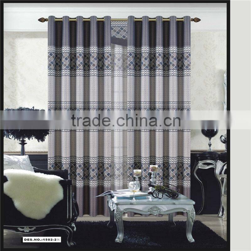 Polyester blackout printed curtain fabric