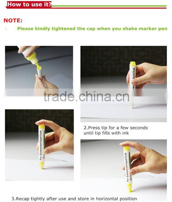 Alibaba wholesale non-toxic liquid chalk markers eraser for school