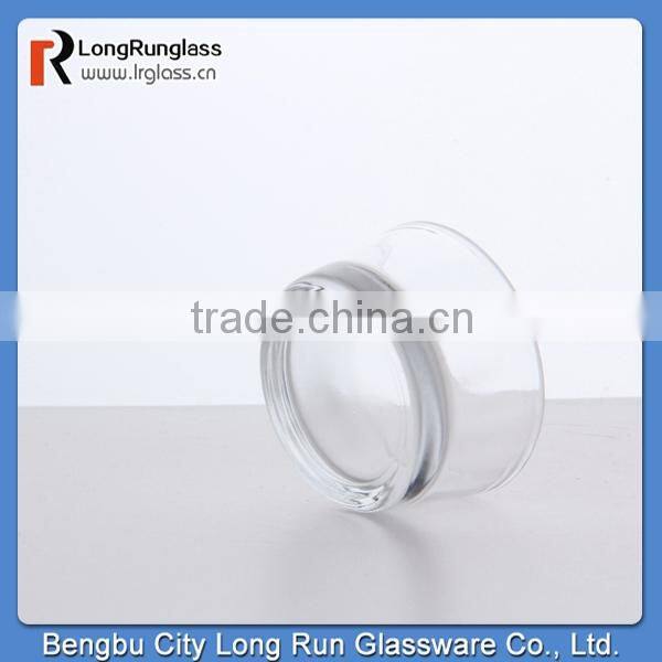 LongRun 2015 simple design high white Glass Candle Holders For wedding centrepiece wholesale