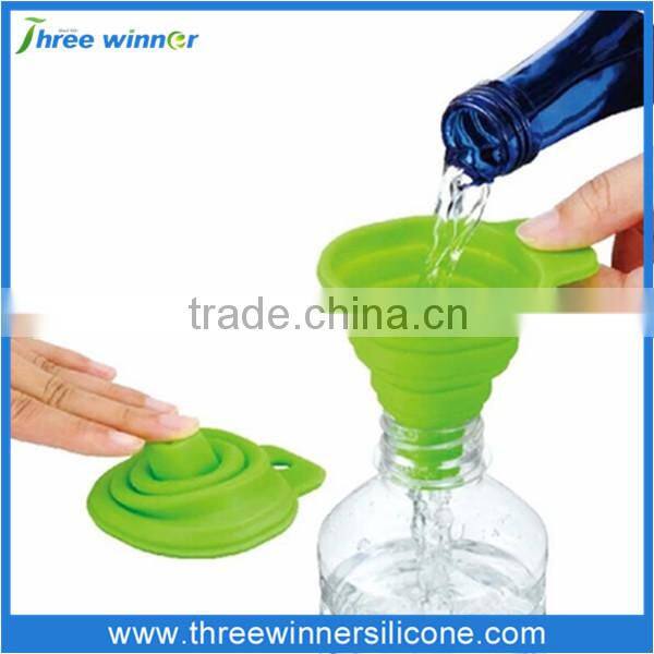BPA free Mini Silicone Filter Funnel