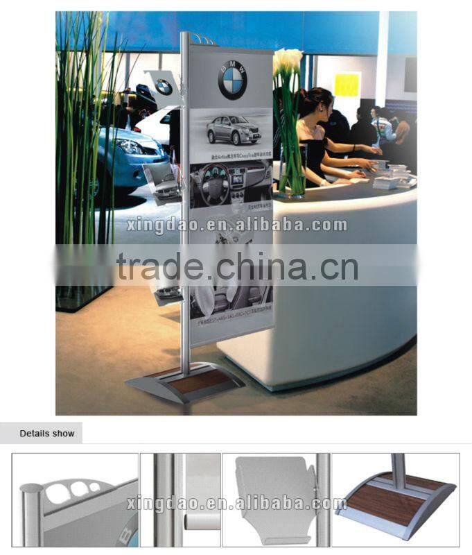 Portable aluminum-alloy banner stand with arcylic